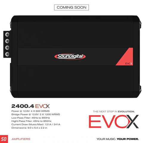 SounDigital EVOX 2400.4 - 4Ω OR 2Ω