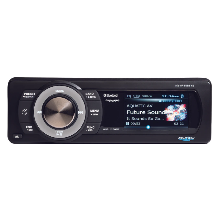 Aquatic AV Bluetooth USB/MP3 Media Player Sirius XM Ready