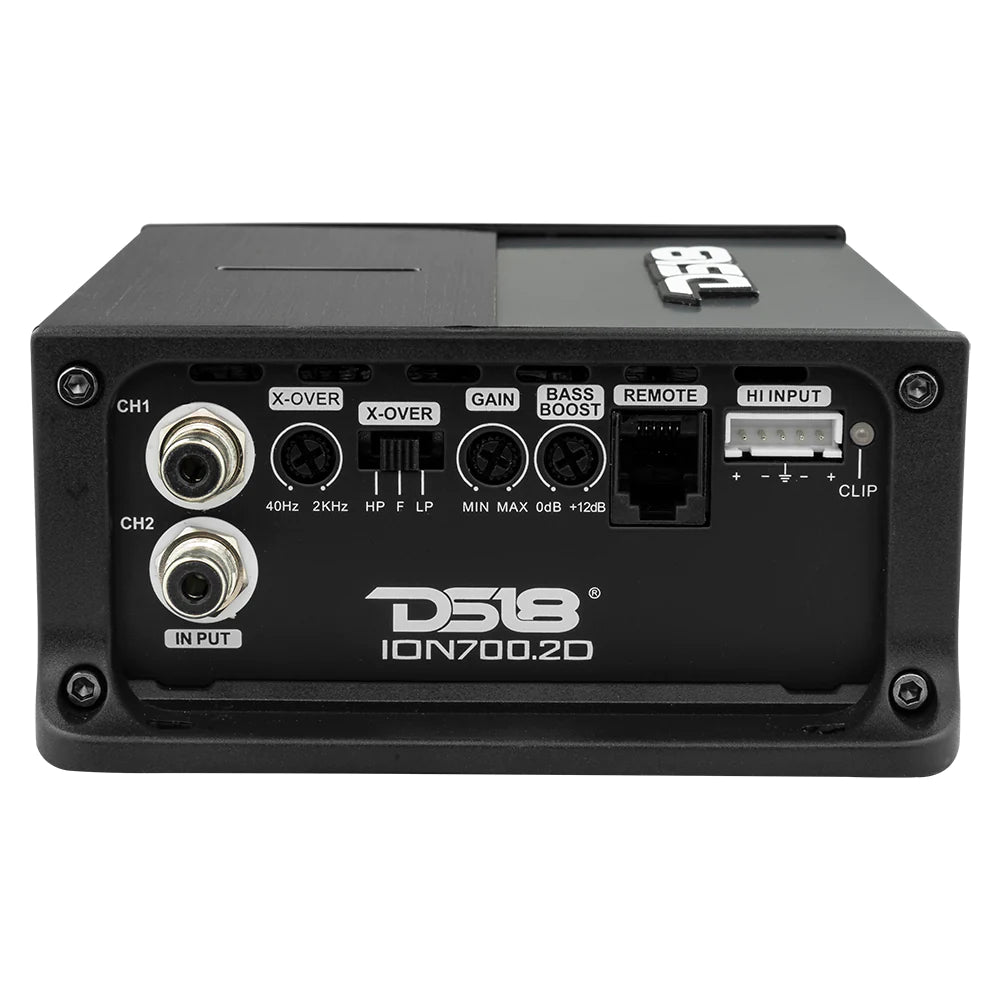 DS18 ION Compact Full range 2 Channel Amplifier 2 x 350W RMS @ 2-Ohm