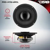 DS18 PRO 8" Shallow Coaxial Hybrid Mid-Range Loudspeaker with Built-in Driver 200 Watts Rms 8-Ohm (Single Unit)