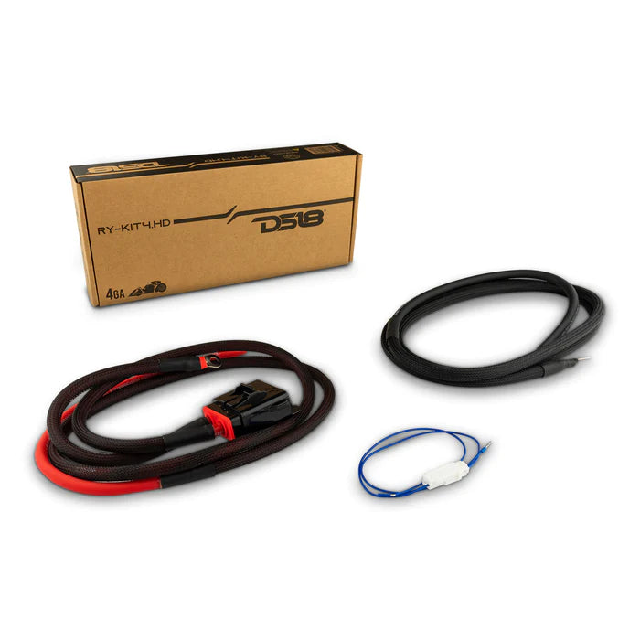 DS18 Ryder 4-GA Amplifier OFC Installation Kit for Harley Davidson