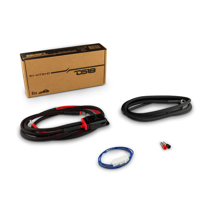 DS18 Ryder 8-GA Amplifier OFC Installation Kit for Harley Davidson