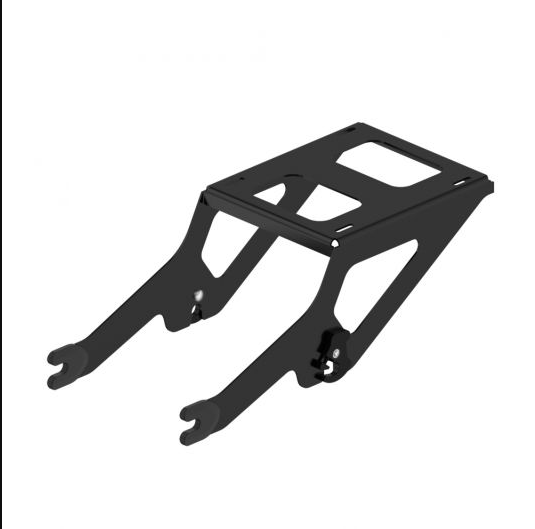 Advanblack Black Two-Up Tour Pack Mount for Harley Softail '00-'22