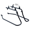 Black Advanblack Hard Saddlebags Conversion Brackets for '94-'17 Softail Heritage, Deluxe, Fatboy, Springer