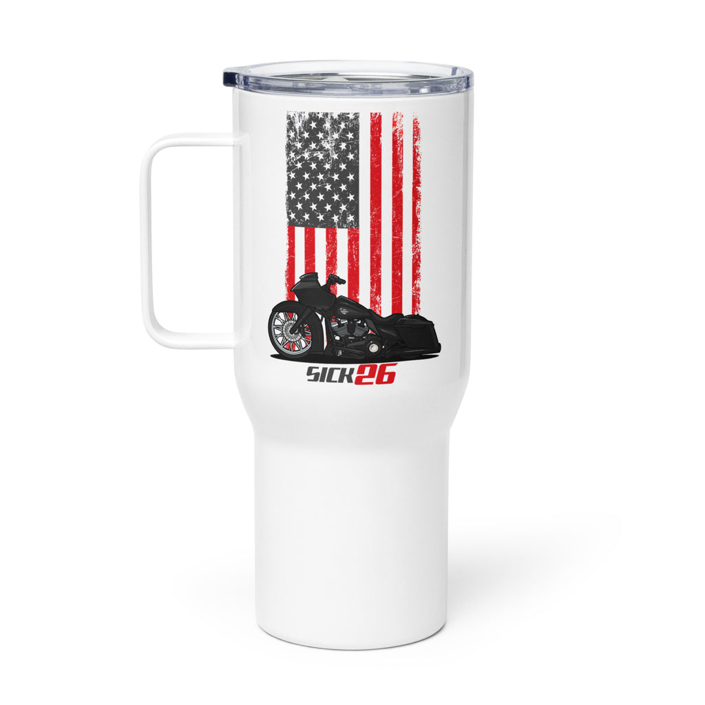 RBMS Sick 26 Flag Travel mug with a handle