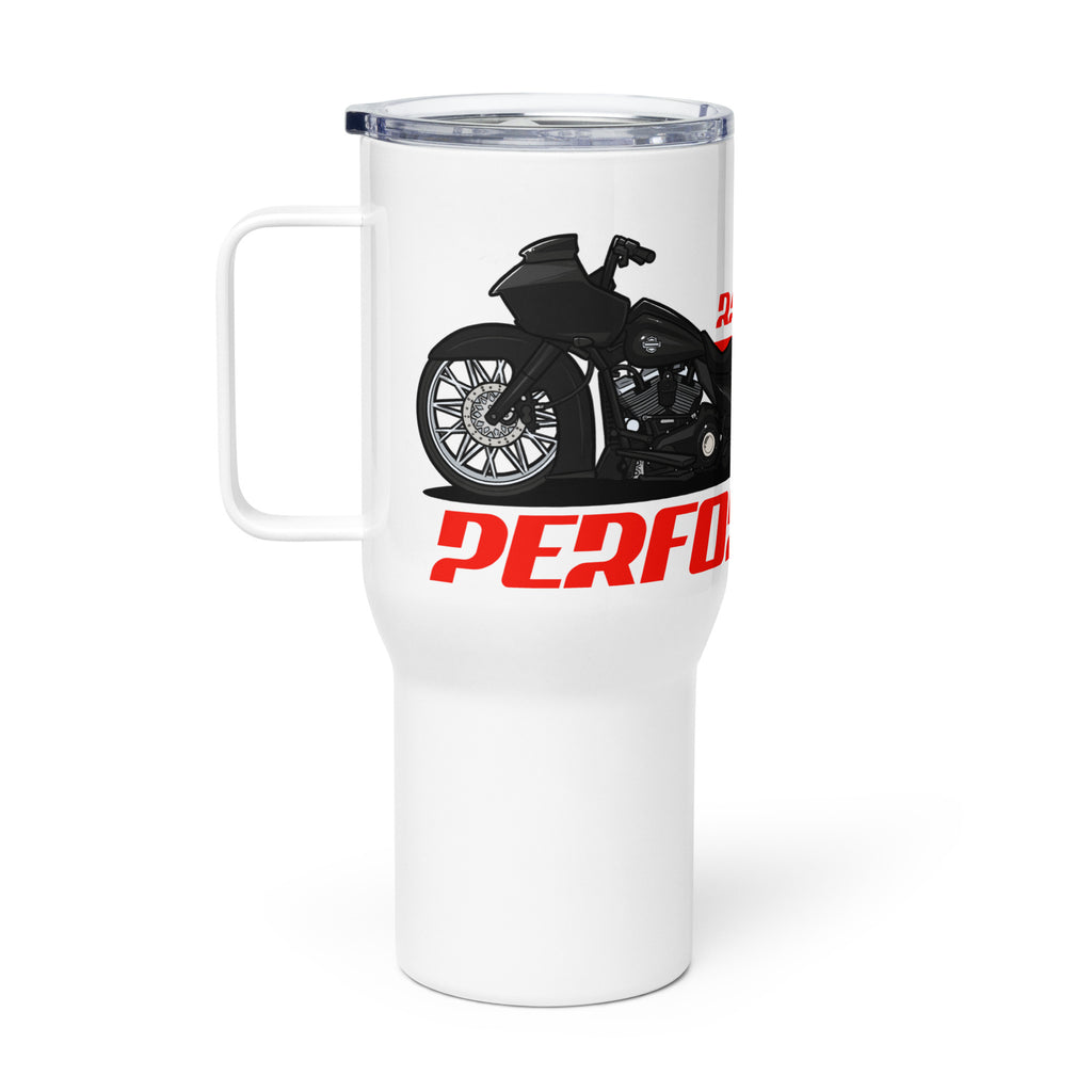 Ratchet Baggers Performance Travel mug with a handle