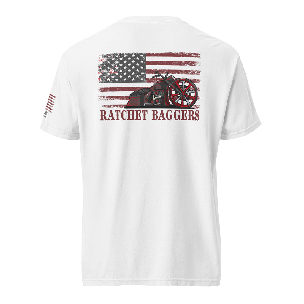 Ratchet Baggers Build "Crazy Diamond" Flag Garment-Dyed Heavyweight T-Shirt