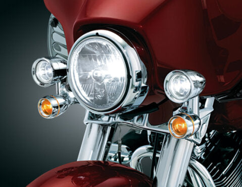 Kuryakyn Fairing Mounted Driving Lights with Turn Signals for H-D Touring