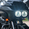 Hogworkz Harley® Road Glide Dual LED Chrome HALOMAKER® Headlight '98-'13