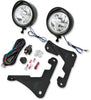 Chrome Glow Big Bike Parts 3.5" LED Passing Lamp - Add-On Light Kit for HD Touring Models