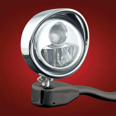 Chrome Glow 3-1/2" Visored LED Passing Lamp