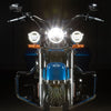 Hogworkz Harley® Blackout 4.5" LED HALOMAKER® Auxiliary Passing Lamps