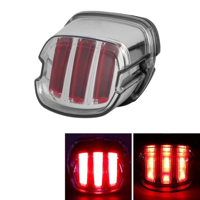 HOGWORKZ® Ignitez LED Taillight w/out Plate Light | Chrome