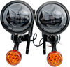 Chrome Glow LED Passing Lamp Add-On Kit for Street Glide & Road King