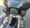 Chrome Glow LED Passing Lamp Add-On Kit for Street Glide & Road King