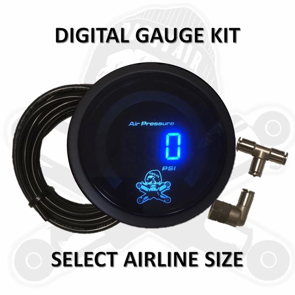 Dirty Air Gauge Kit - 2-1/16" Digital Air Pressure