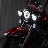 Hogworkz Harley® Chrome 4.5" LED HALOMAKER® Auxiliary Passing Lamps