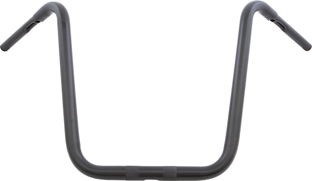 HardDrive Ape Hanger 1-1/4" Black 18" 1.25" Thru Clamp - Non TBW