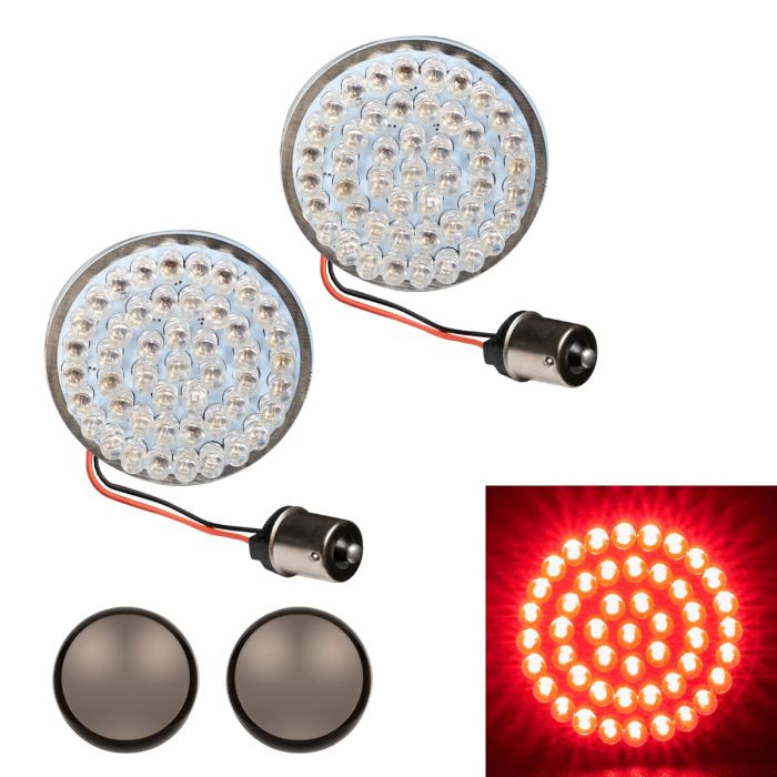 HOGWORKZ® LED Rear Turn Signals for Harley-Davidson® | 1156 Base, Bullet Lens