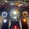 Custom Dynamics TruBEAM® 4.5" Amber/White Halo Passing Lamps for HD