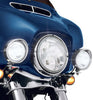 Chrome Glow Big Bike Parts 3.5" LED Passing Lamp - Add-On Light Kit for HD Touring Models